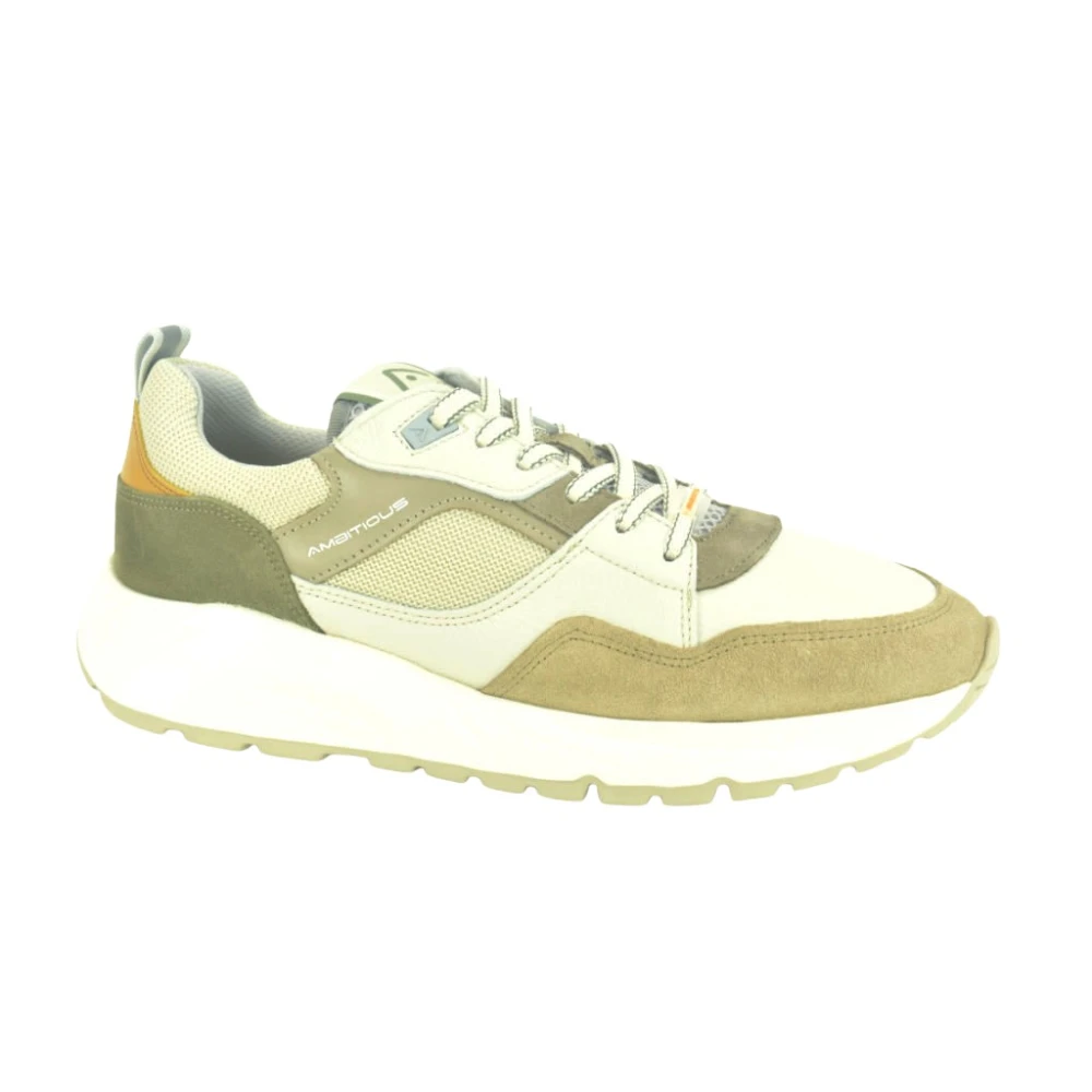 Ambitious Taupe Combi Runner Heren Schoenen Veelkleurig Multicolor
