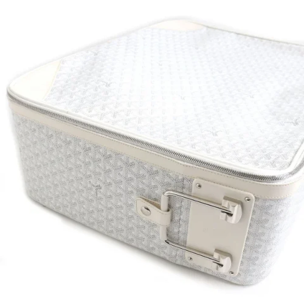 Goyard Vintage Pre-owned Leather travel-bags White Dames