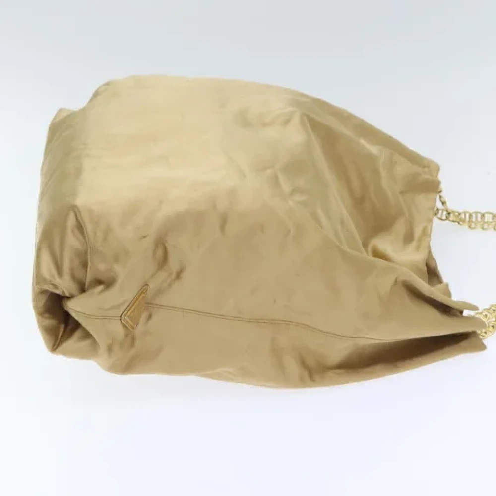 Prada Vintage Pre-owned Satin prada-bags Yellow Dames
