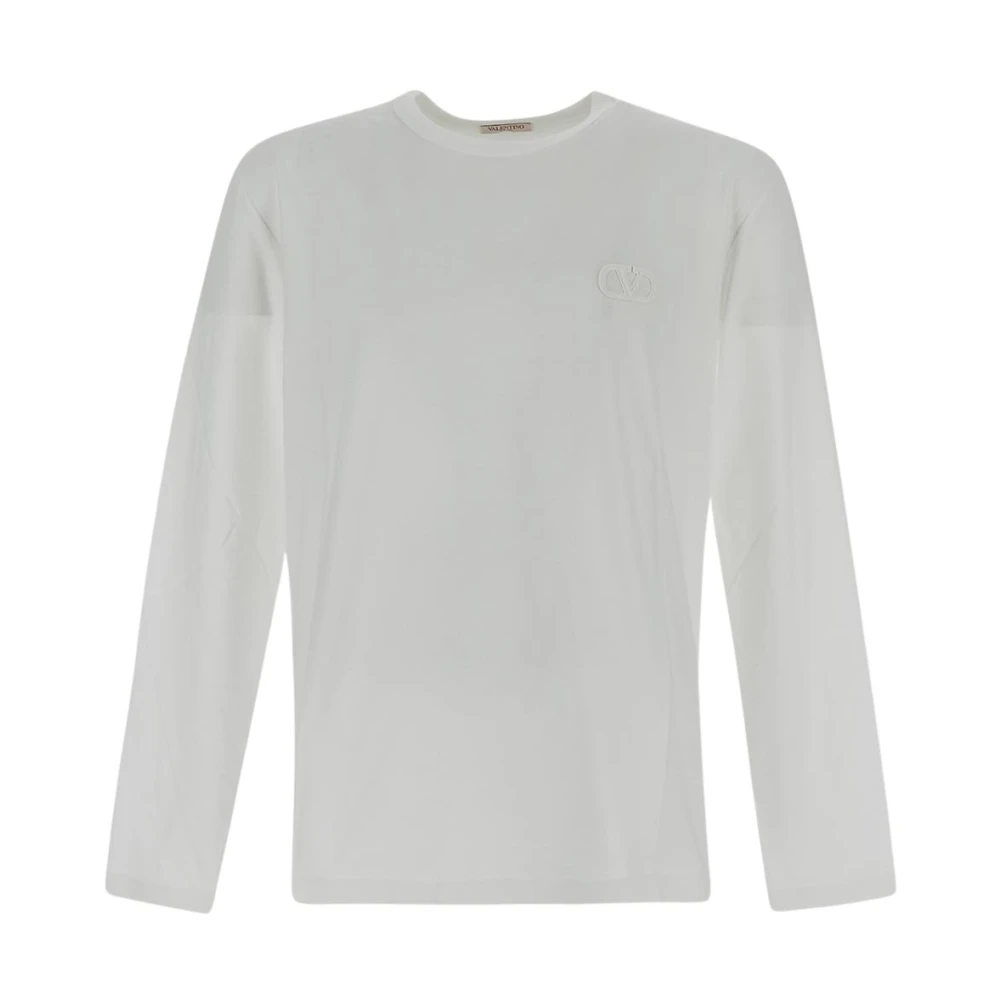 Valentino Casual Katoenen T-shirt voor Mannen White Heren
