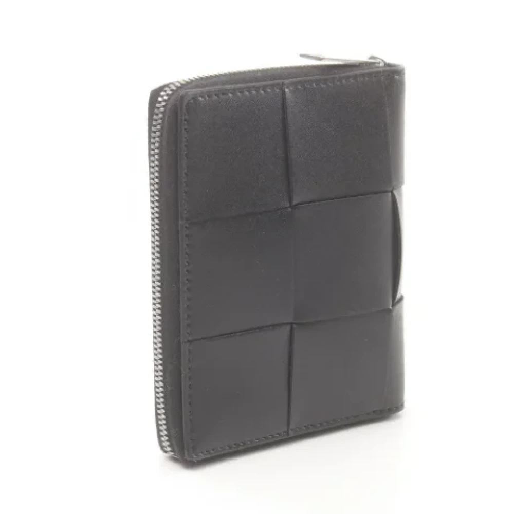 Bottega Veneta Vintage Pre-owned Leather wallets Black Dames