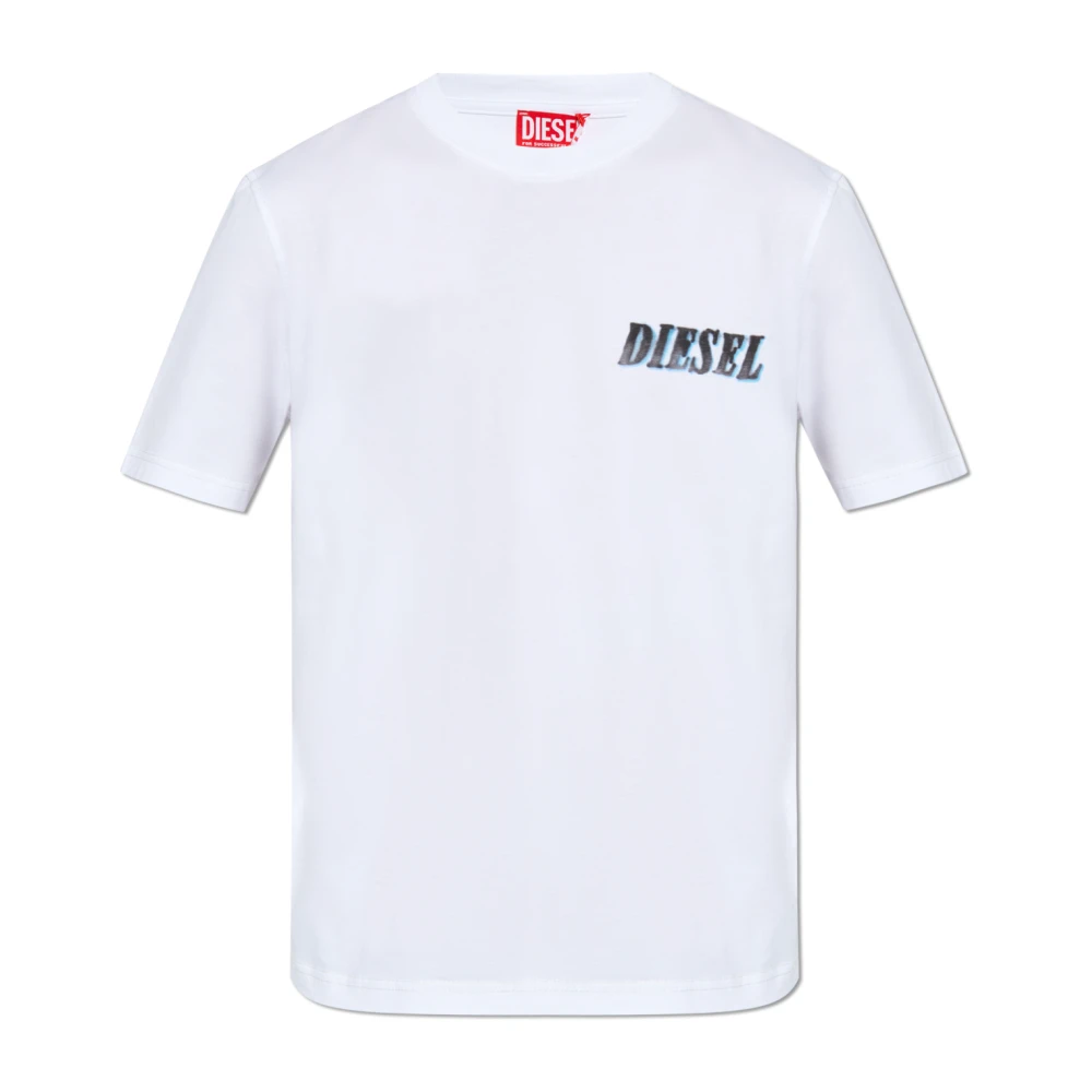 Diesel T-shirt `T-Adjust-K12` White, Herr