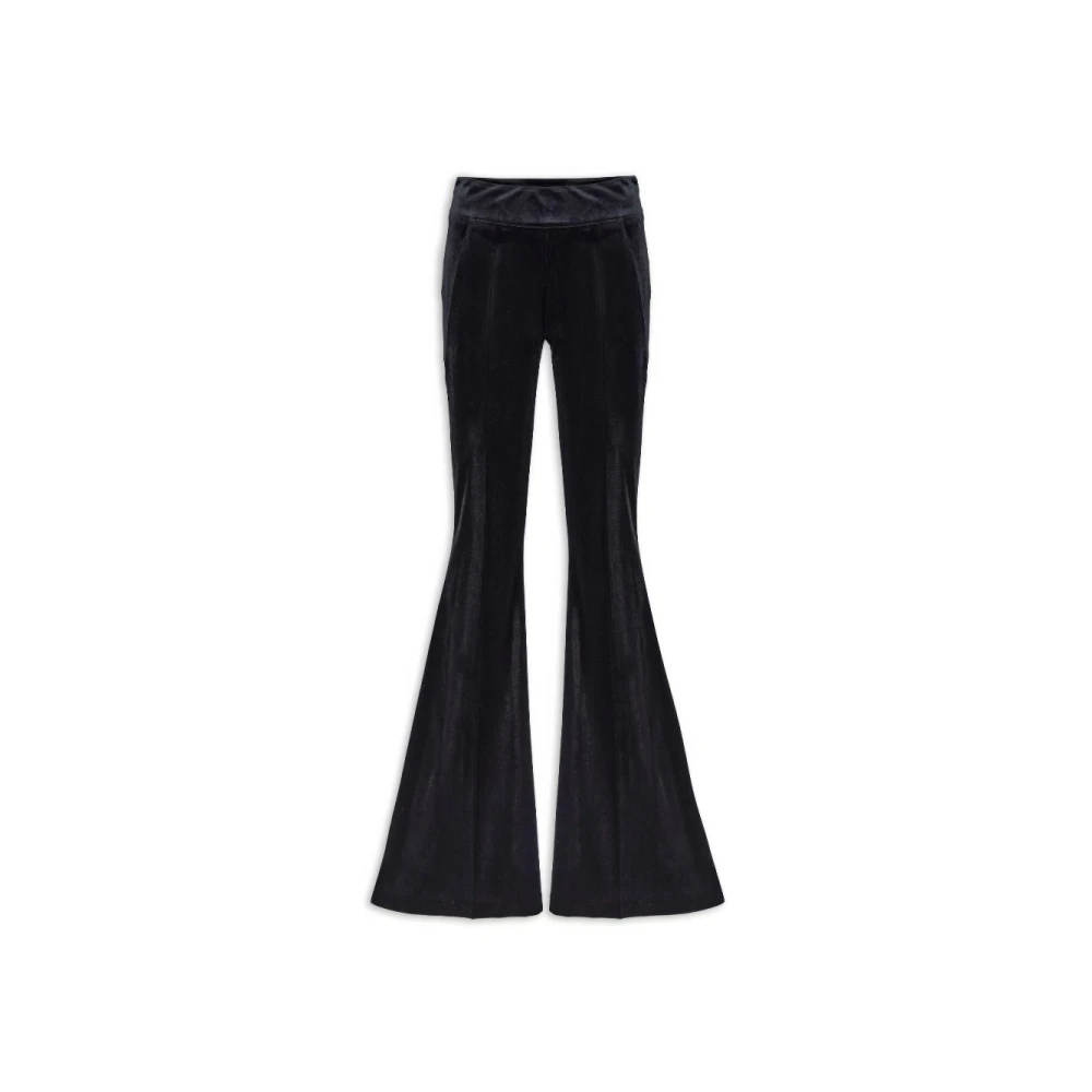 Aniye By Zwarte Flare Velours Broek Black Dames