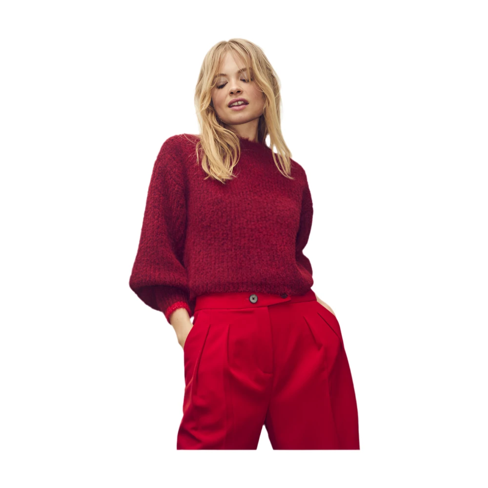 Co'Couture Elegante wijde broek Red Dames