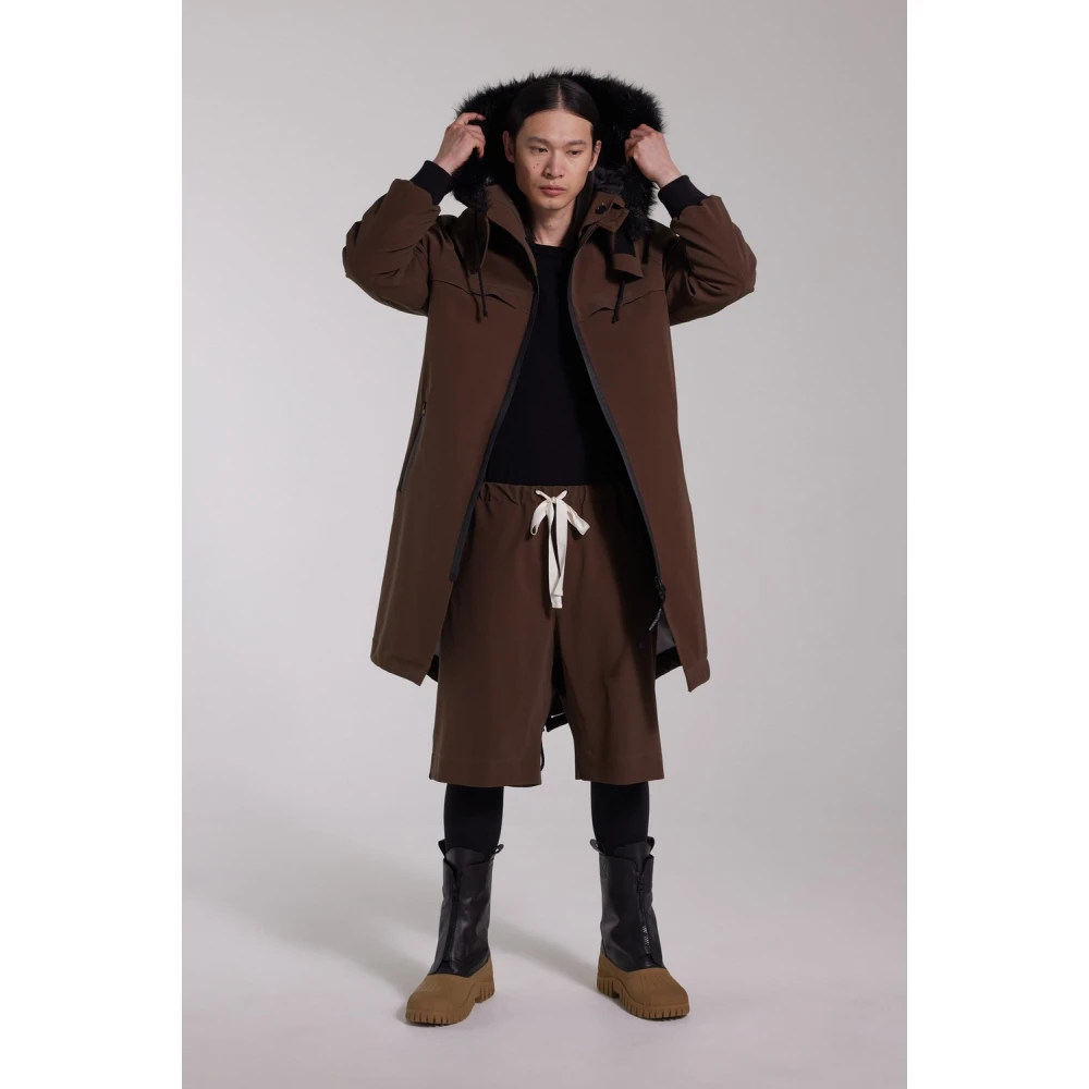 Stutterheim Waterdichte Matte Fishtail Parka Brown Heren