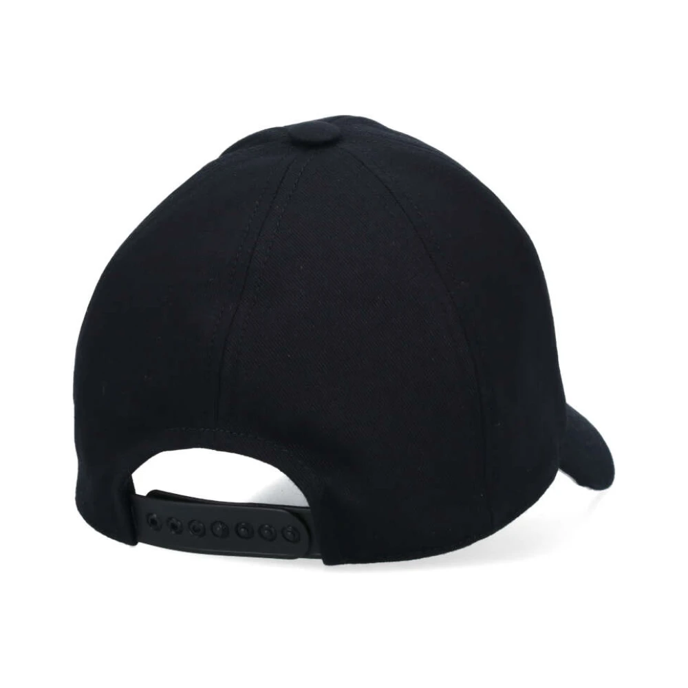 Courrèges Zwarte Baseball Logo Katoenen Hoed Black Dames