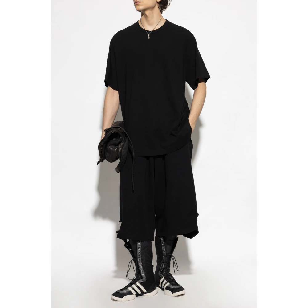 Y-3 Katoenen T-shirt Black Heren