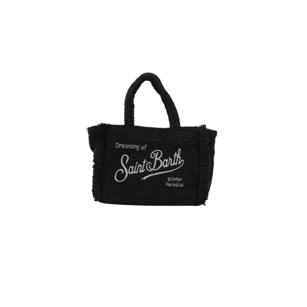 MC2 Saint Barth Tweed Colette Tas Black Dames