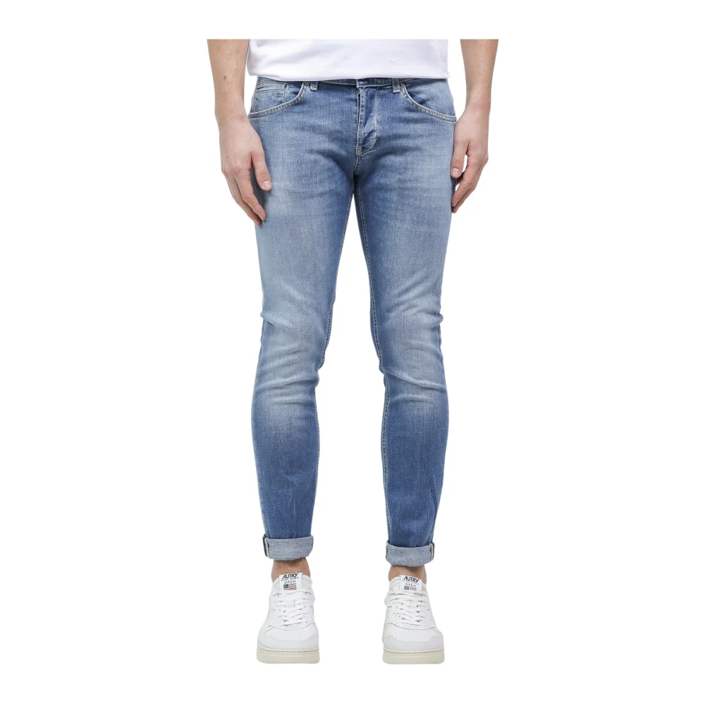 Dondup Stijlvolle Slim-Fit Jeans Upgrade Blue Heren