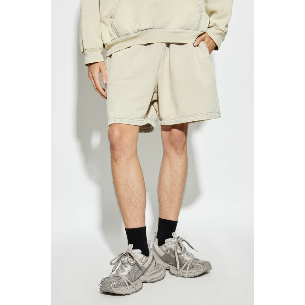 Balenciaga Logo shorts Beige Heren