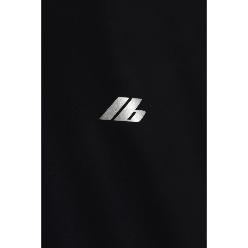Balenciaga Lichtgewicht jas met bedrukt logo Black Heren