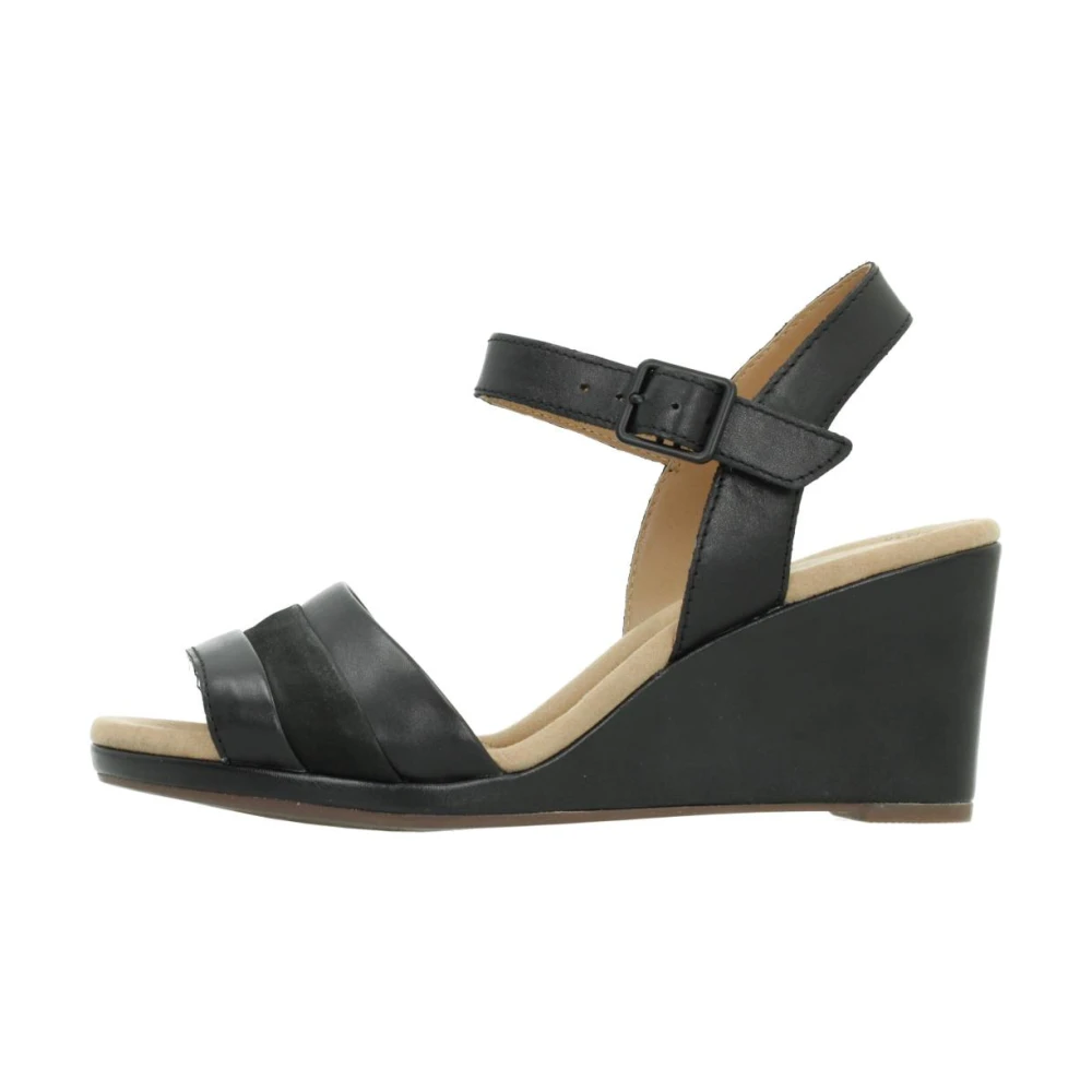 Clarks High Heel Sandals Black Dames