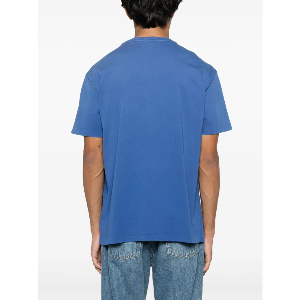 Polo Ralph Lauren Geborduurde 'Polo Bear' Katoenen T-shirt Blue Heren