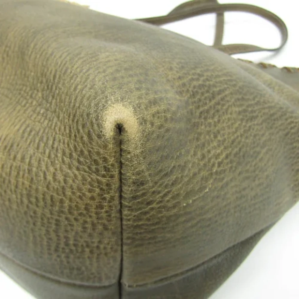 Gucci Vintage Pre-owned Leather gucci-bags Green Dames