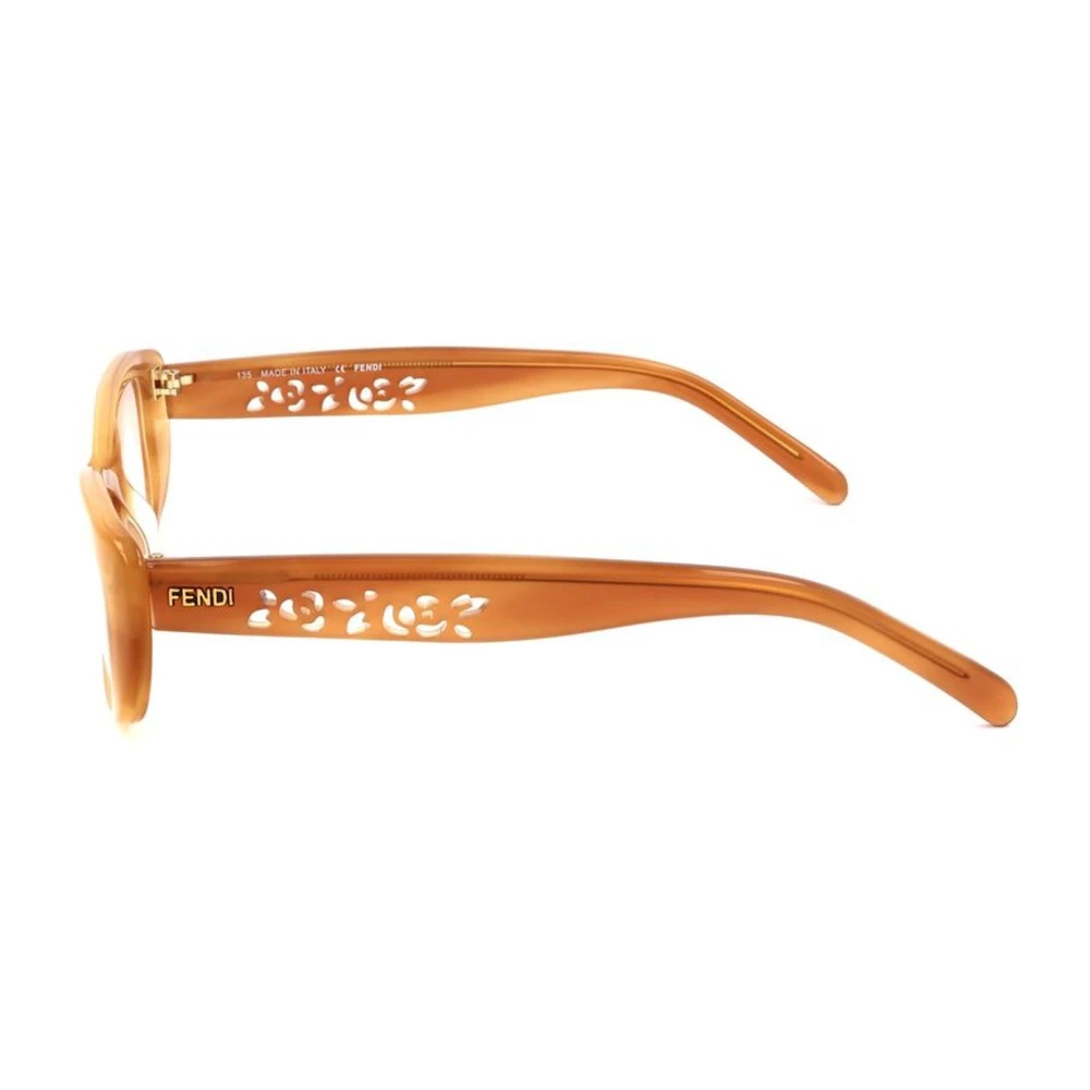 Fendi Bruine plastic monturen met zandwijzer Brown Dames