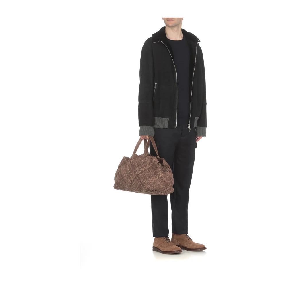 BRUNELLO CUCINELLI Blauwe Slim-Fit Wollen Broek Blue Heren