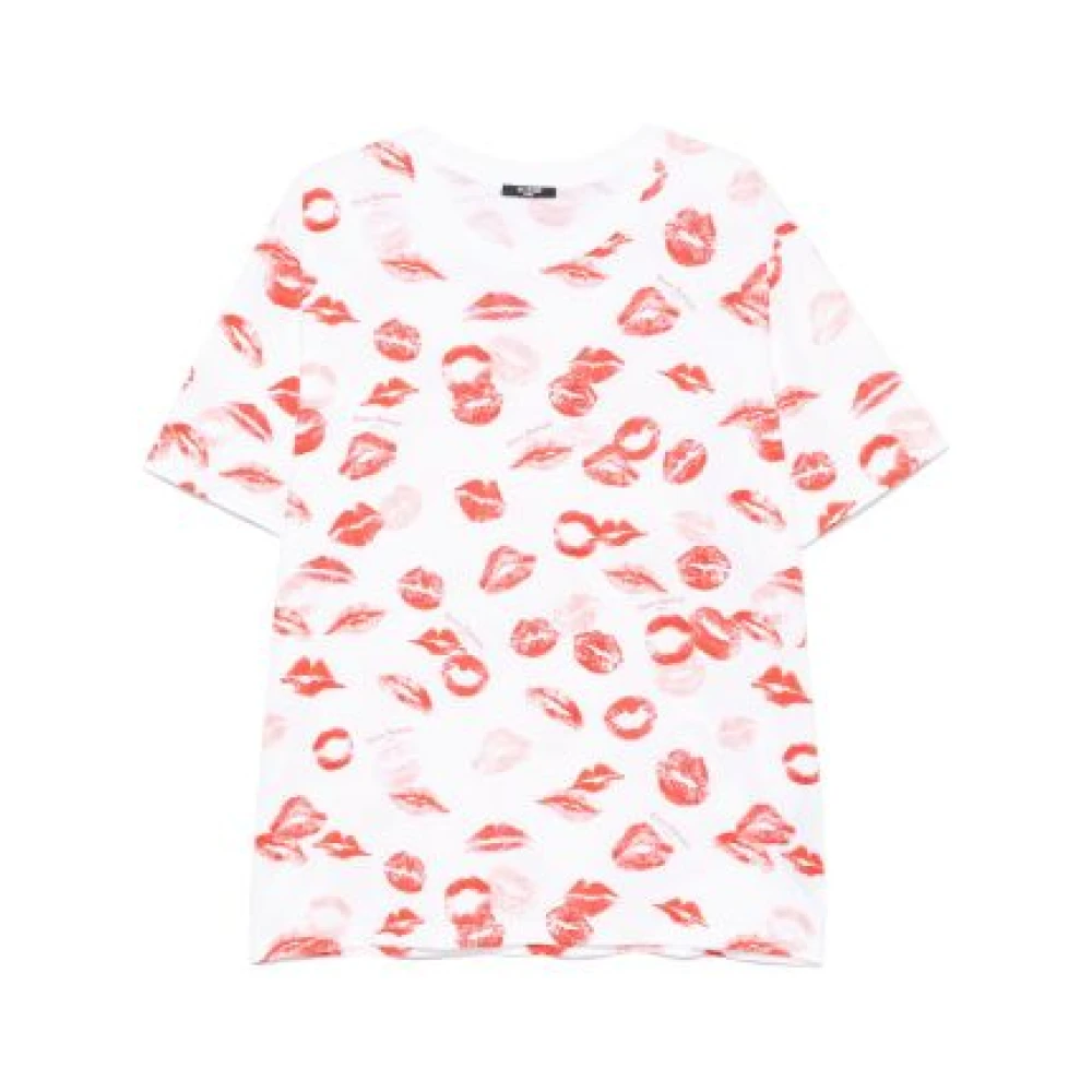 Balmain Rode Kus Print T-shirt Multicolor Heren