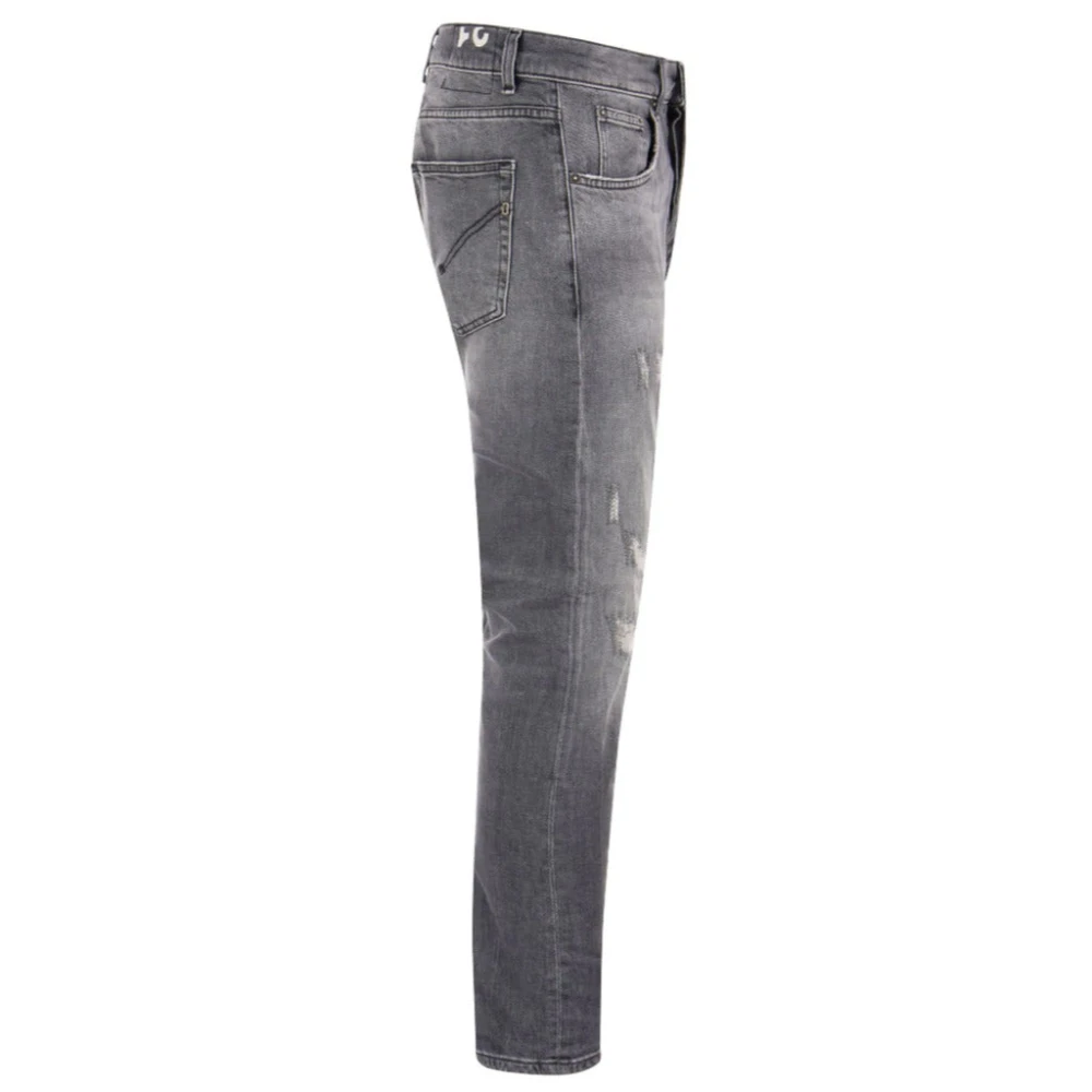 Dondup Grijze Dian Jeans met Versleten Voorkant Gray Dames