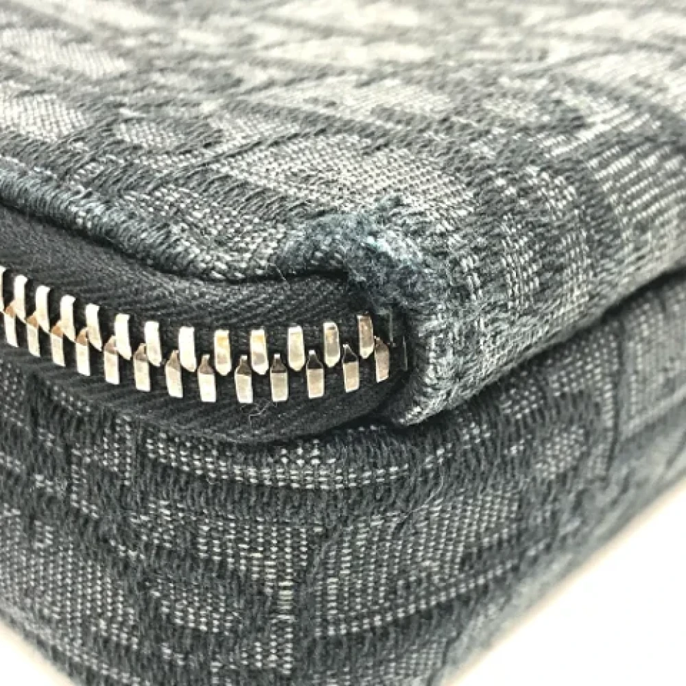 Dior Vintage Pre-owned Fabric dior-bags Blue Heren
