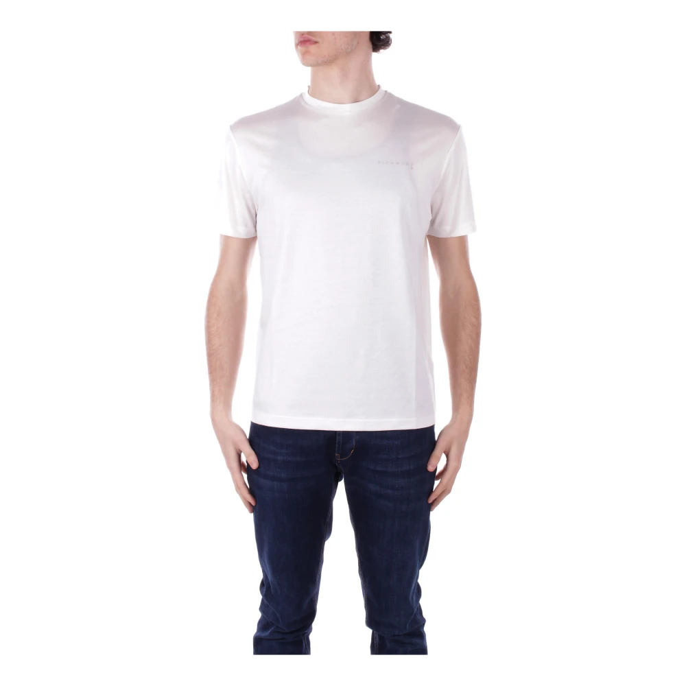 John Richmond Logo Front T-shirts en Polo's Beige White Heren