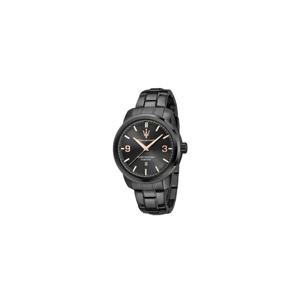 Maserati Men's Gray Stainless Steel Dress Watch With Date Function