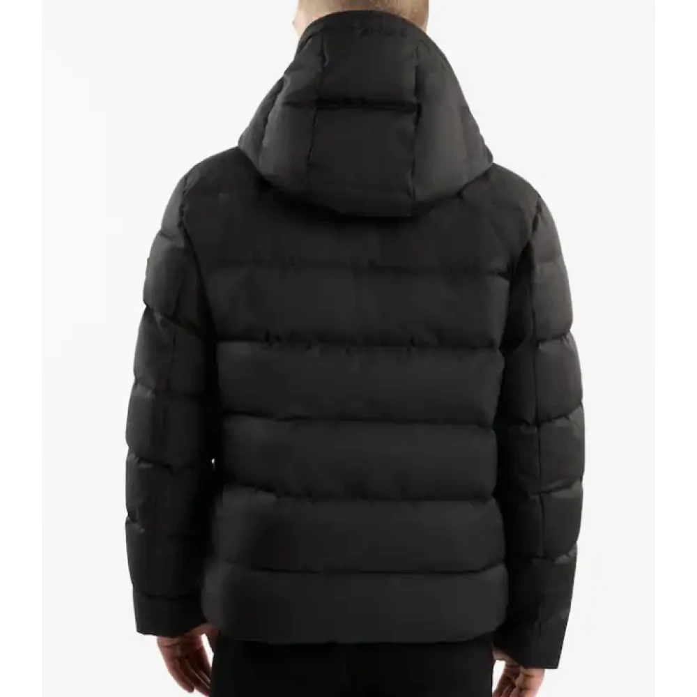 Fay Zwarte Dubbele Voorkant Donsjas Black Heren