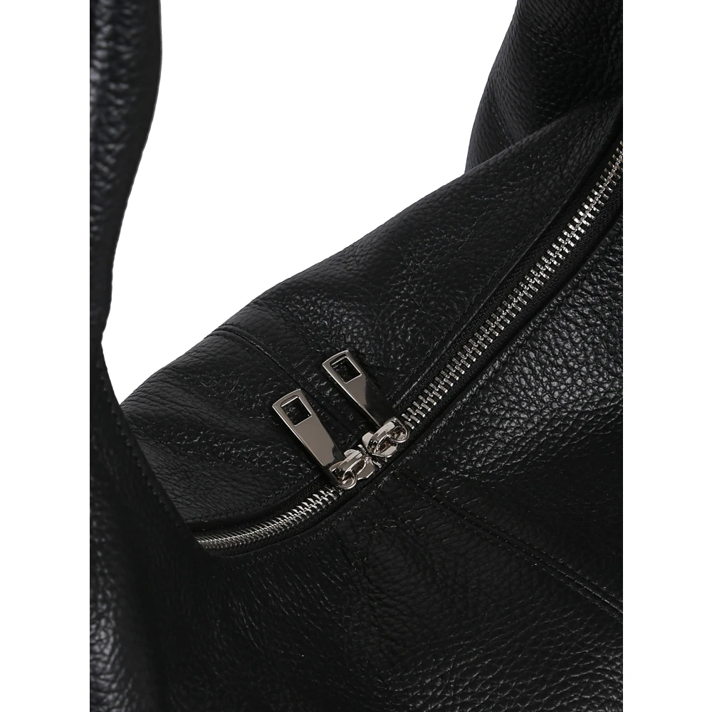 Avenue 67 Zwarte leren tas gemaakt in Italië Black Dames