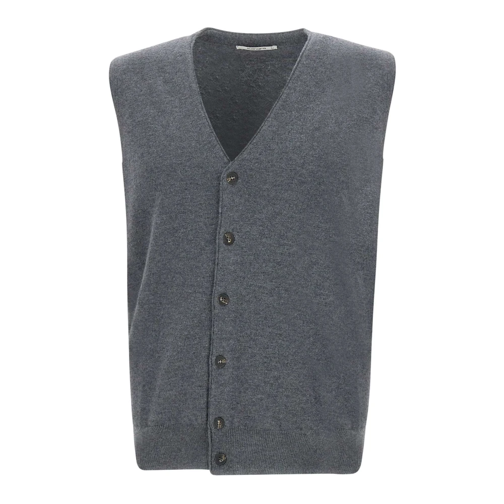 Kangra Heren wollen vest rookgrijs Gray Heren