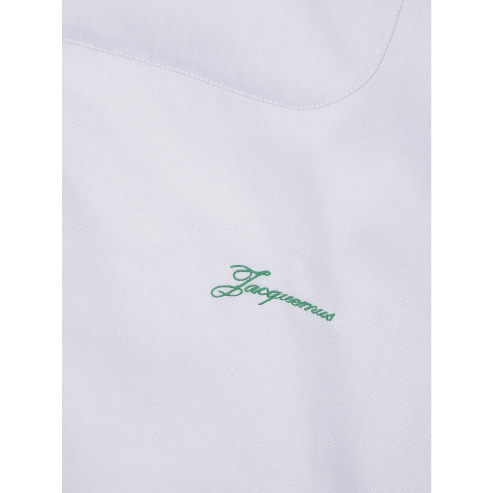 Jacquemus Geruite Overhemd Gray Heren