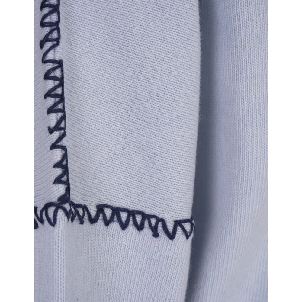 Marni Blauwe Crew-Neck Wollen Trui Blue Dames