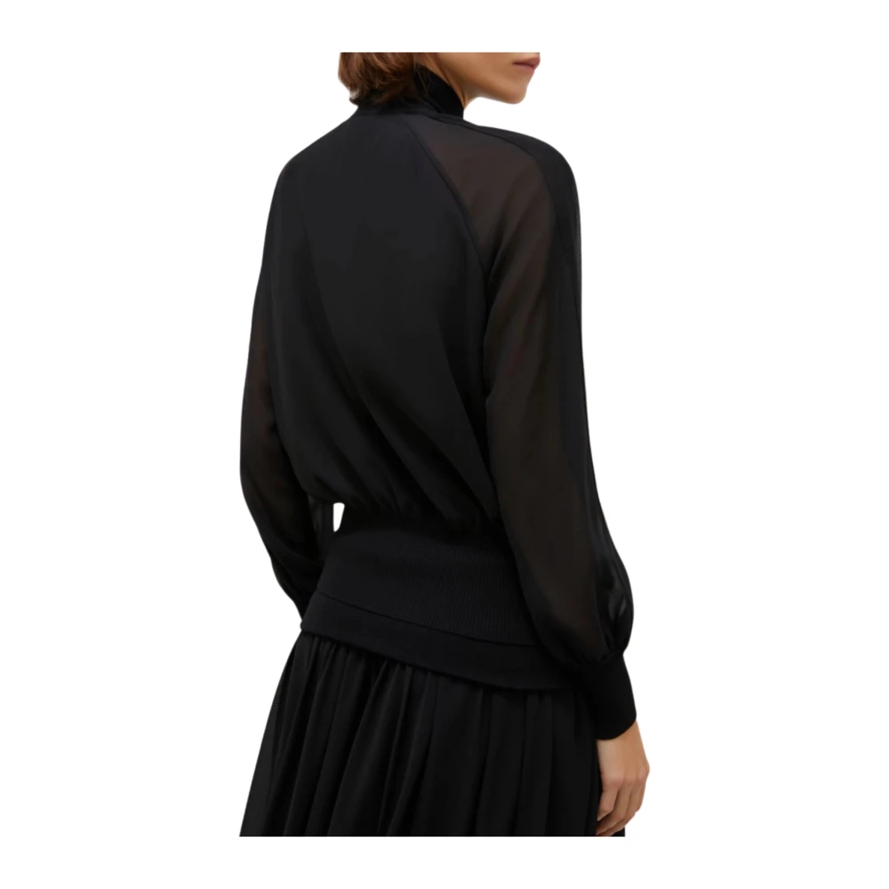 Marella Zwarte Jas Sbarco1 Black Dames