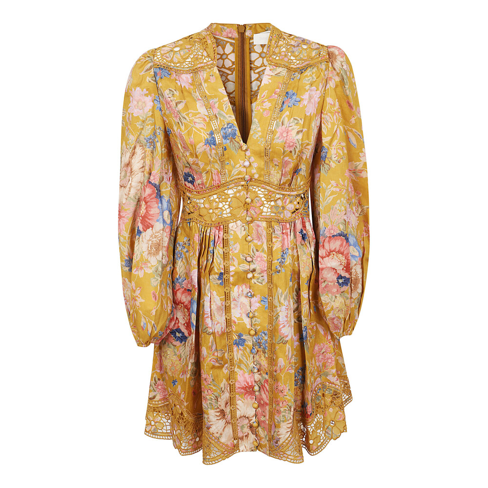 Robe Plongeante Florale d ao t Zimmermann Femme Miinto