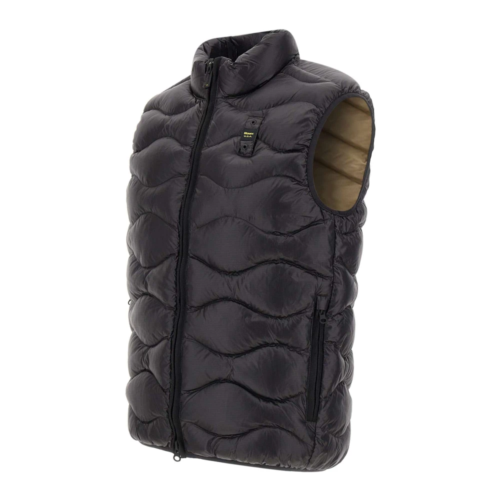 Blauer Zwarte Mouwloze Herenvest Black Heren