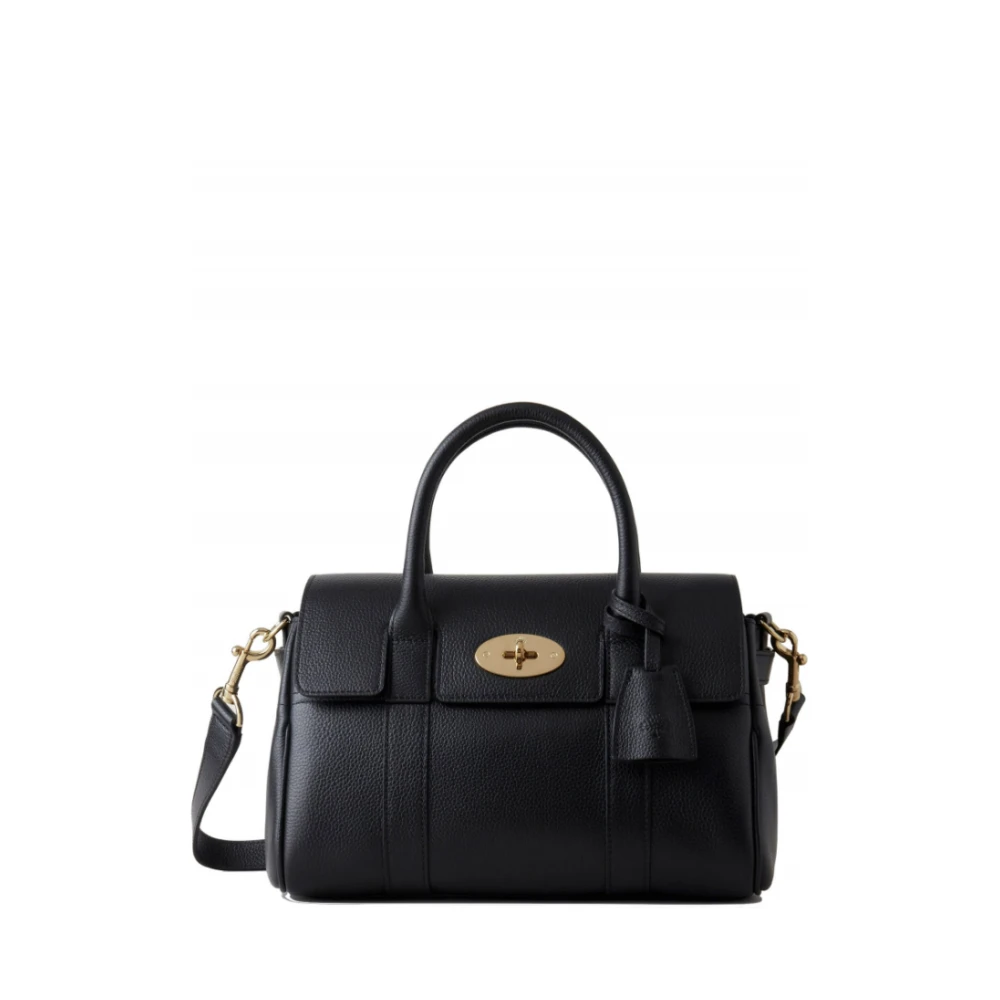 Mulberry Zwarte Bayswater Satchel Crossbody Tas Black Dames