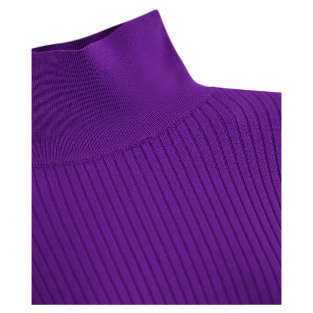 Liviana Conti Paarse Geribbelde Coltrui Purple Dames