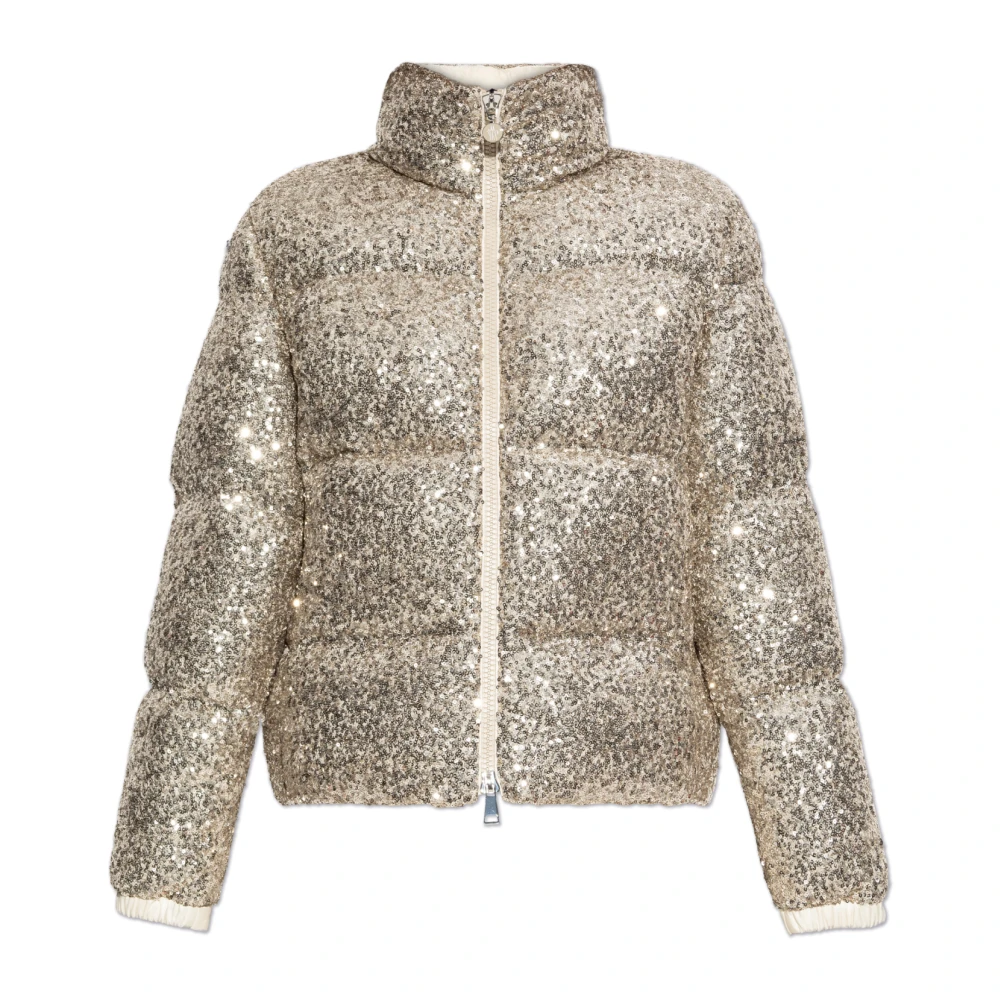 Moncler Pailletten donsjack Anternes Yellow Dames