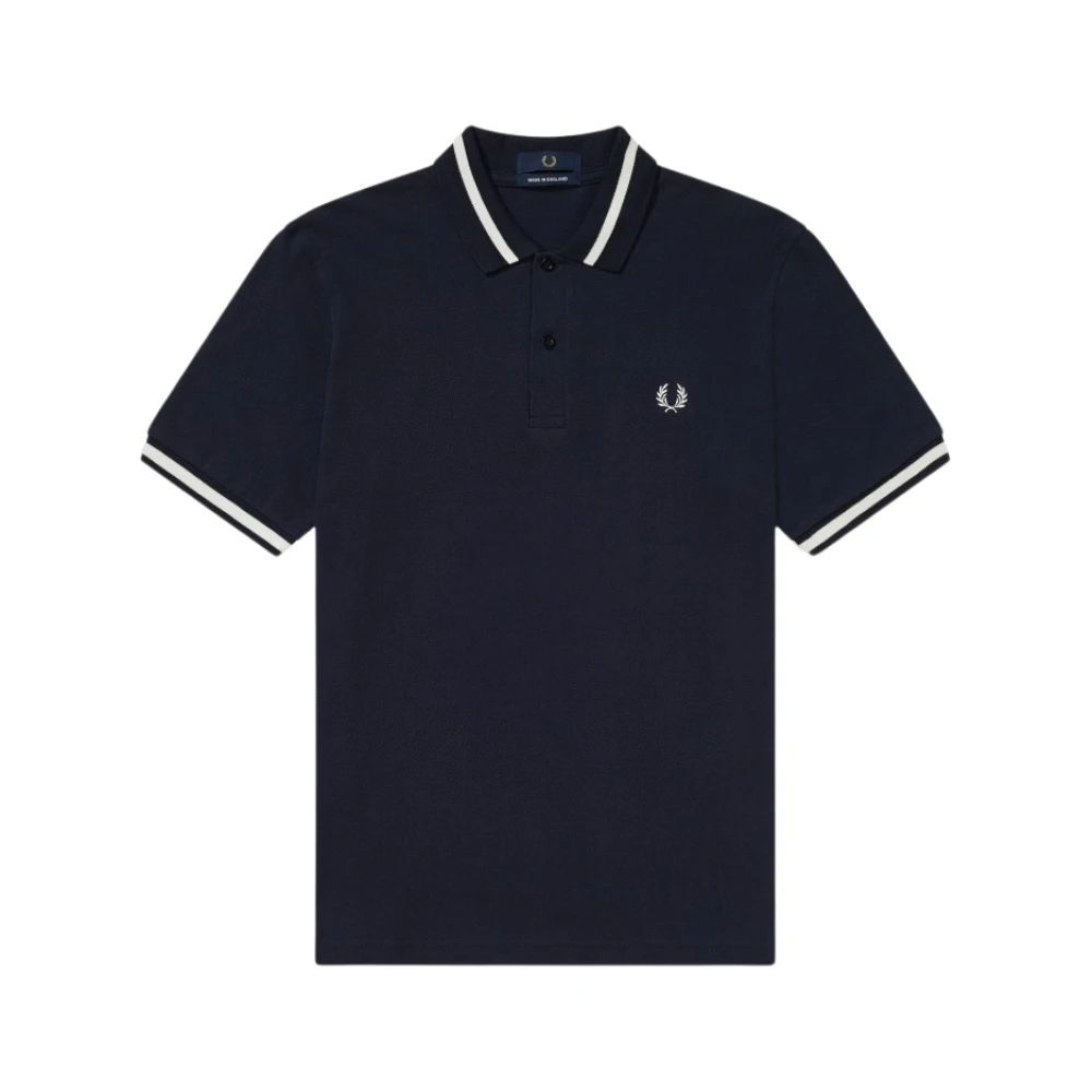 Fred Perry Men's Blue Single Tipped Polo Shirt - Polo Shirts - Xs - Tops