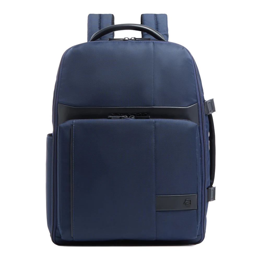 Piquadro Mannelijk Blauw Tassen Heren, One Size, Leer, W129 Rugzak 16"