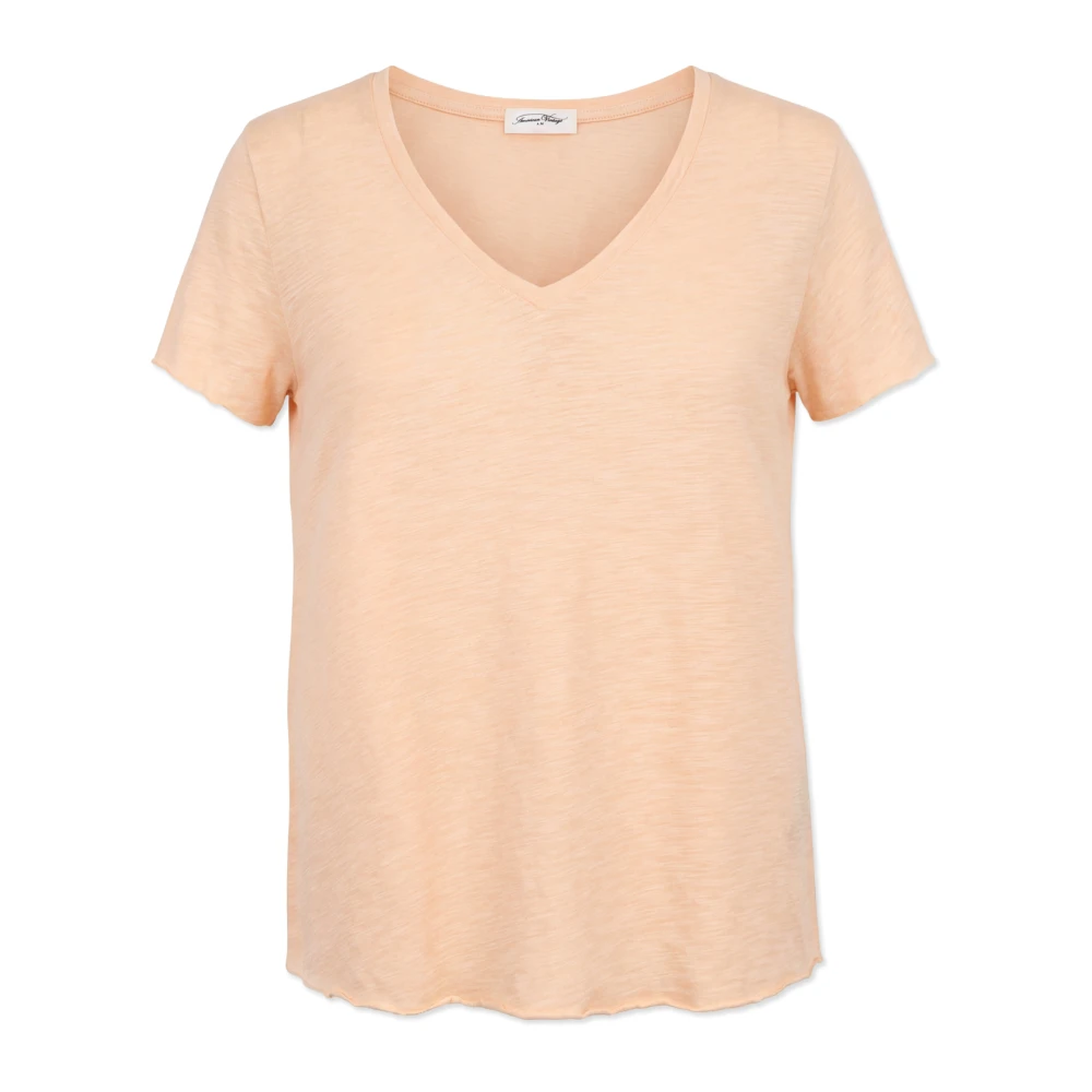 American Vintage Mujer Naranja Camisetas, Talla: S