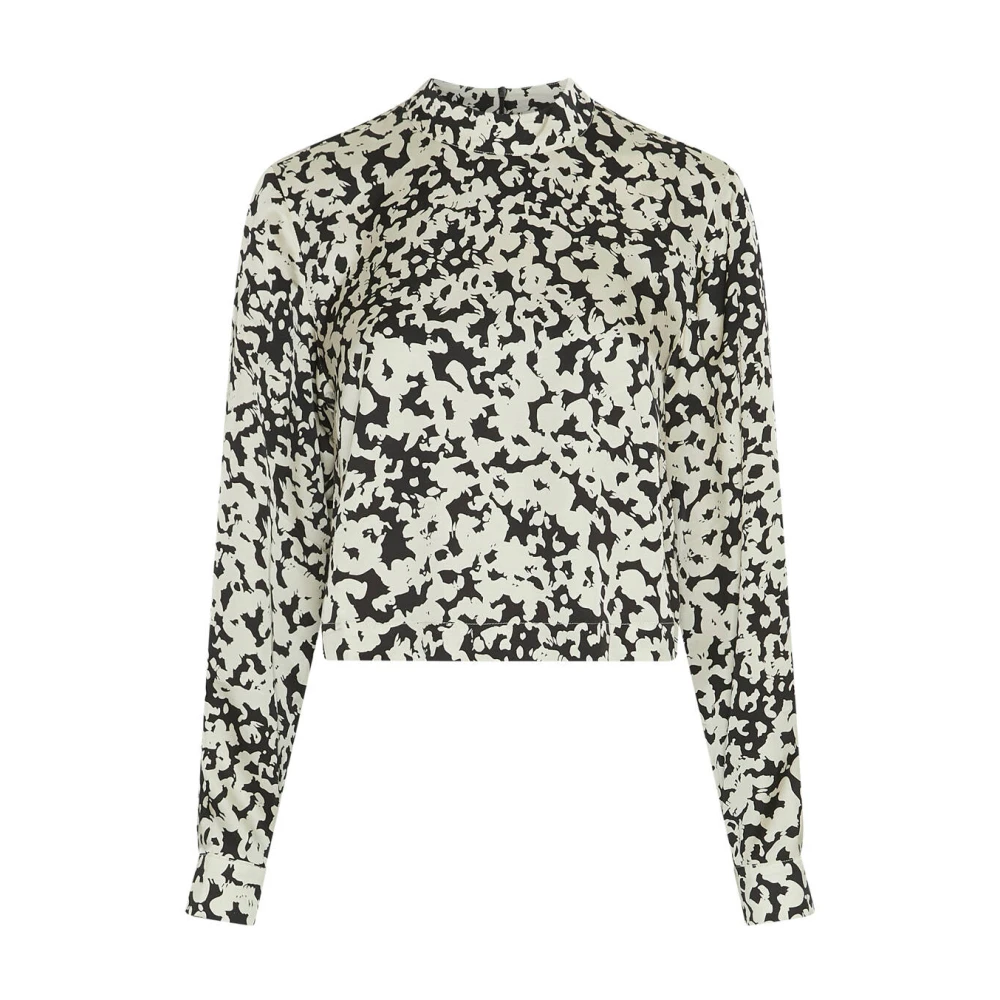 moss copenhagen Irida Top AOP Blouse Beige Dames