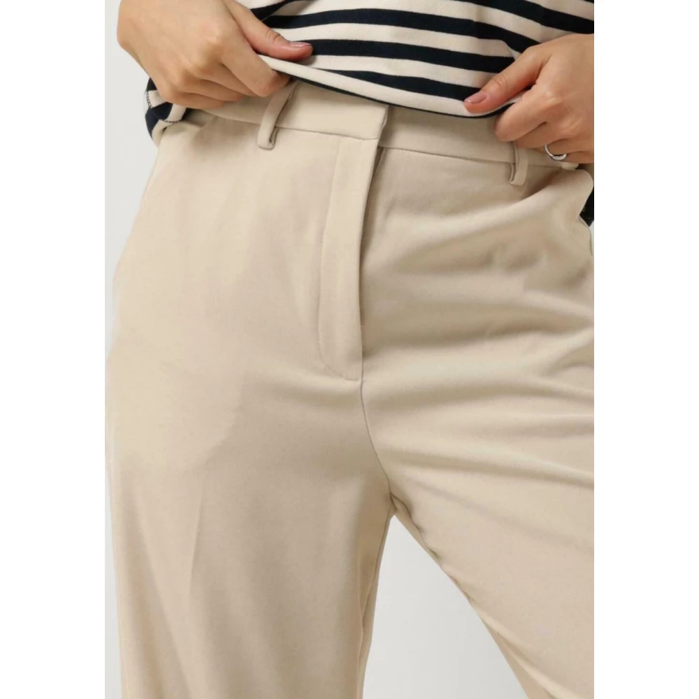 Minus Ecru Straight Leg Pant Beige Dames