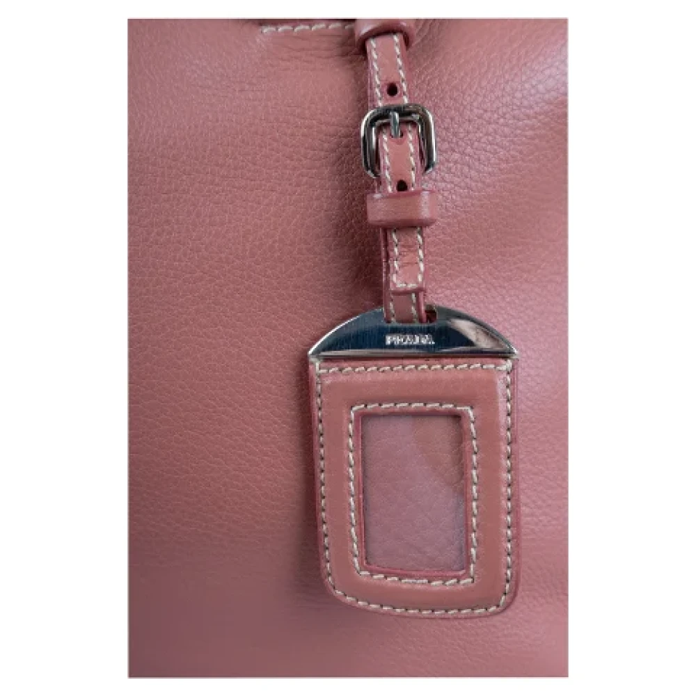 Prada Vintage Pre-owned Leather prada-bags Pink Dames