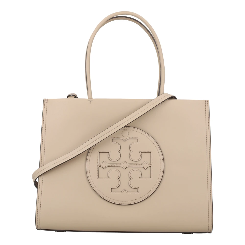 TORY BURCH Ella Bio Kleine Tote Tas Beige Dames