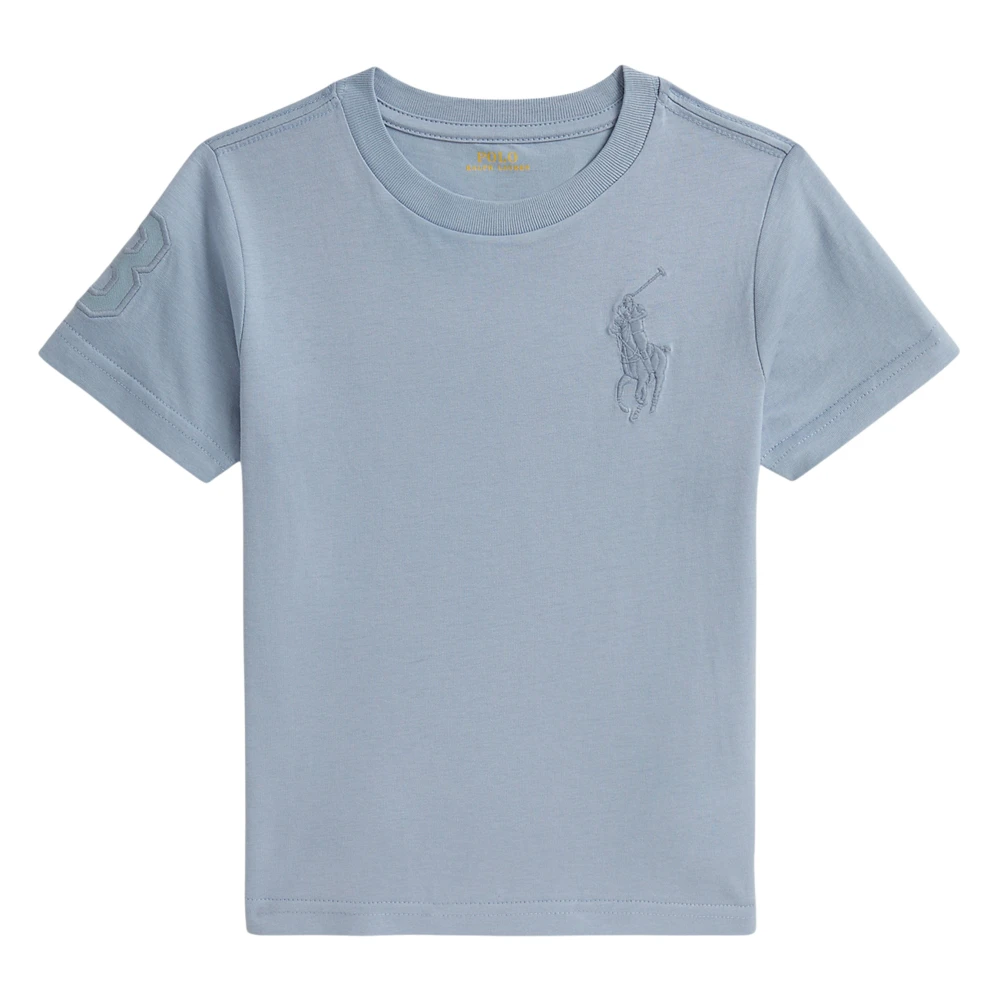 Ralph Lauren Boys Blue Logo Cotton Jersey Tee