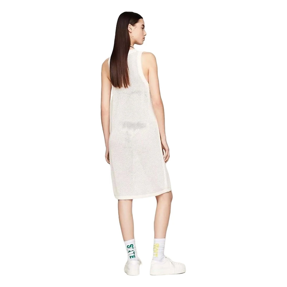 Tommy Jeans Jurk White Dames