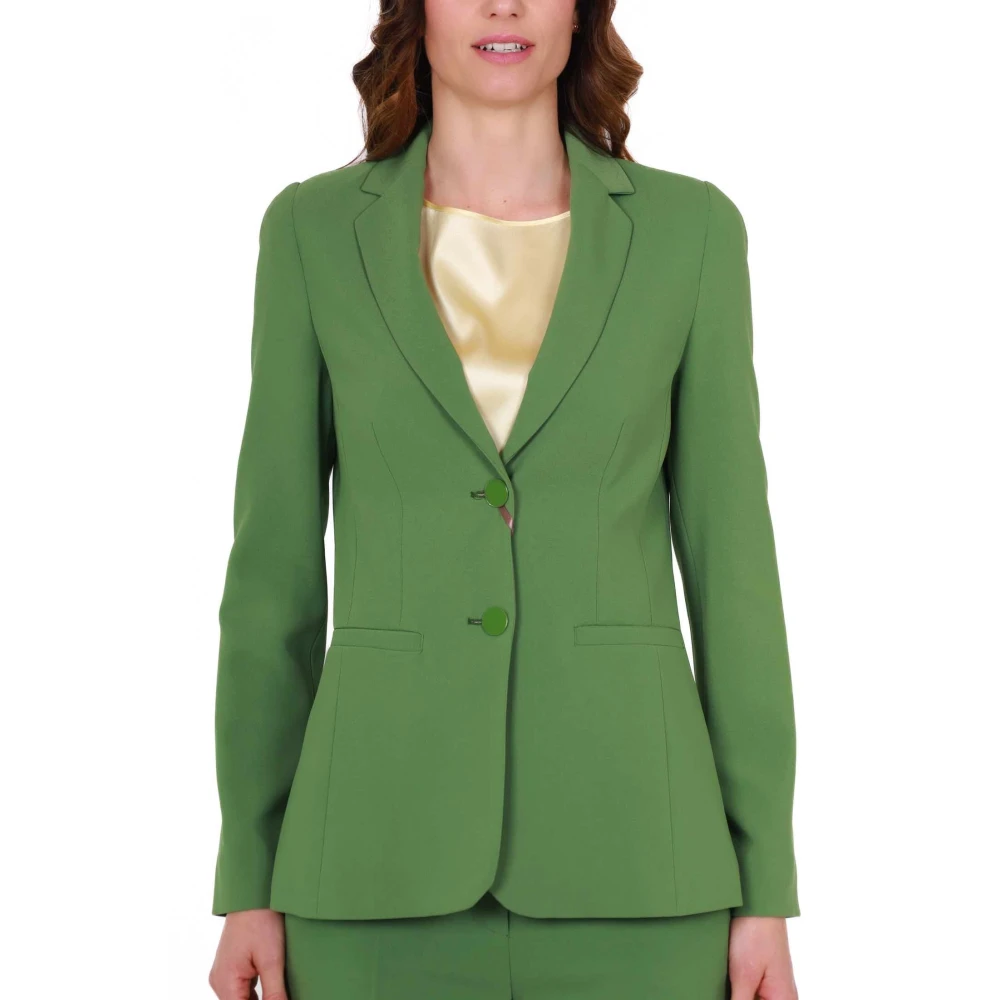 Pennyblack Groene Cady Stretch Blazer Jas Green Dames