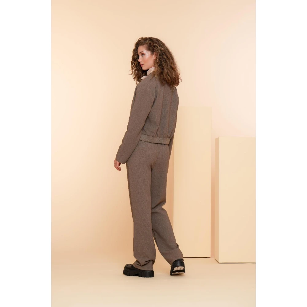Geisha Broek met elastische tailleband Beige Dames