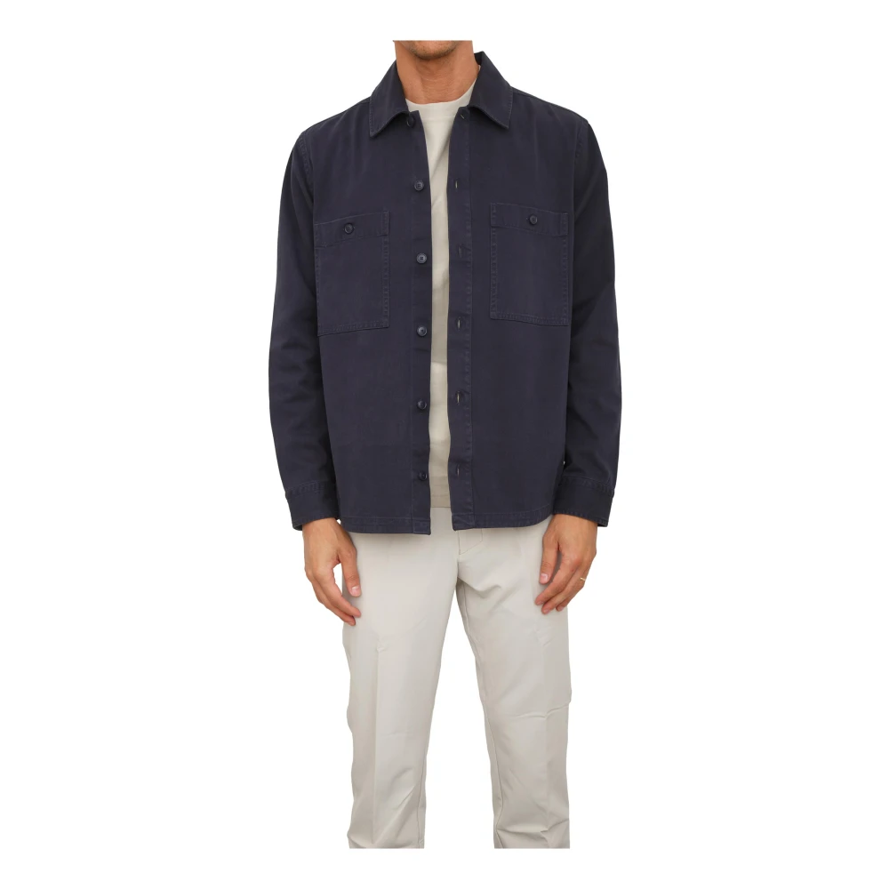 Hugo Blue Locky Overshirt - Male - Light Jackets - L - Jackets
