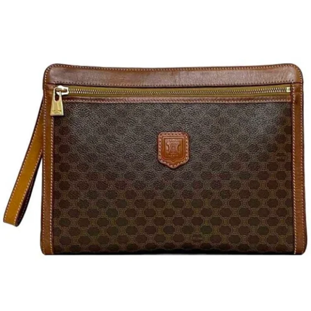 Celine Vintage Pre-owned Plastic celine-bags Brown Dames