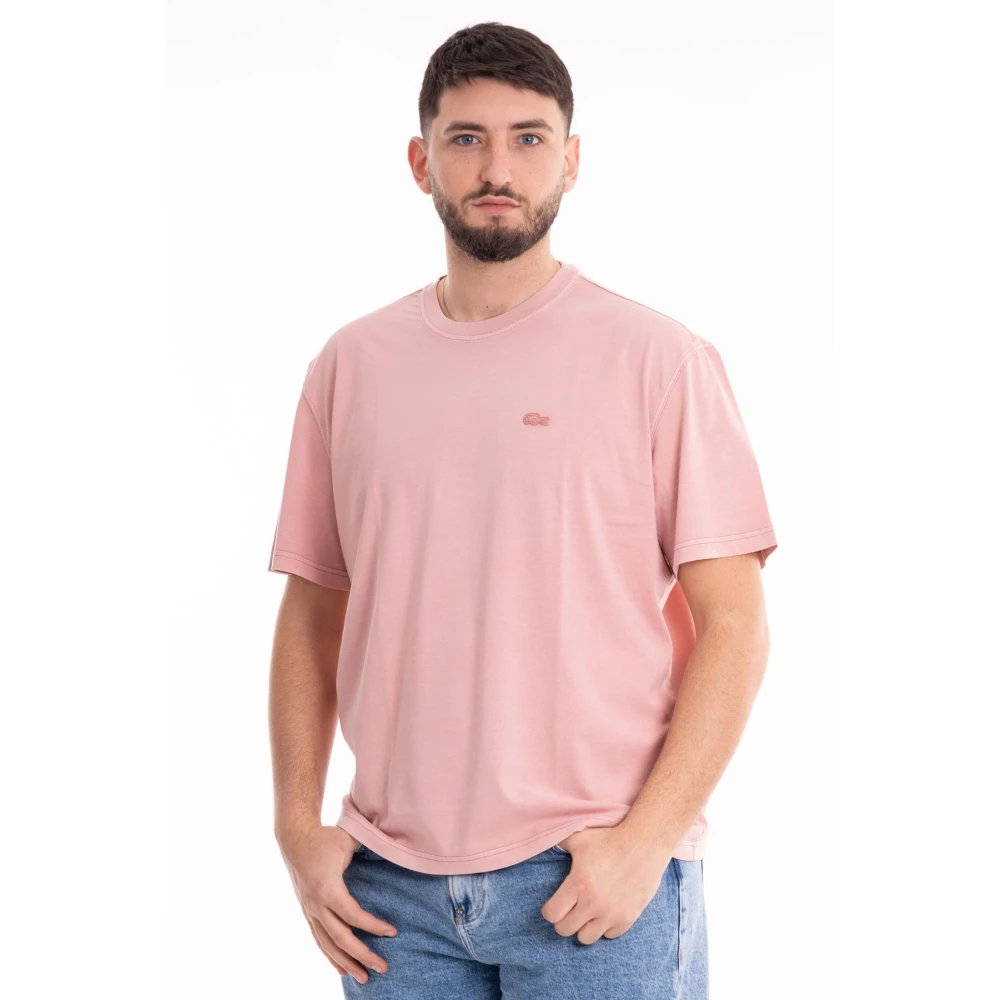 Lacoste Heren Casual T-shirt Pink Heren